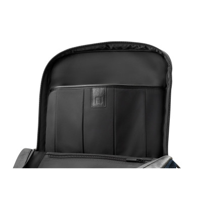 DIVERGENT BACKPACK I. 15'6 Laptop backpack in denim and PU